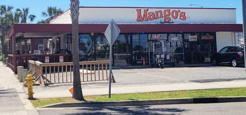Mango's Beach Bar on 1st Street North in Jacksonville Beach.
