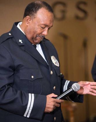 Pastor Gregory Austin is the chaplain for the Jacksonville Beach Police Department.
